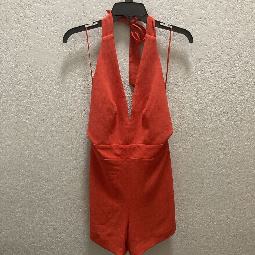 Dress the Population Women Medium Alexi Fit and Flare Midi Dress Poppy Red